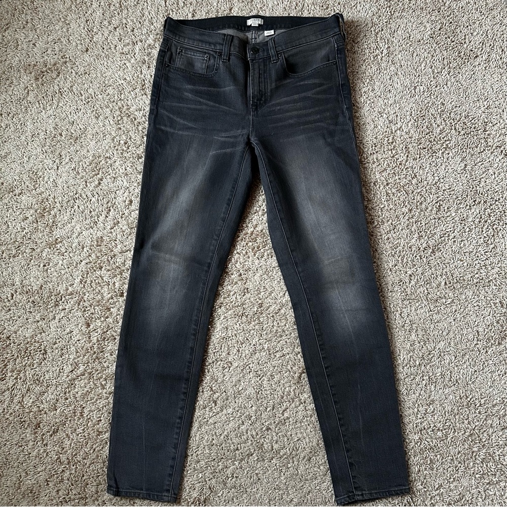 J. Crew Gray Distressed Fitted Jeans Size 27